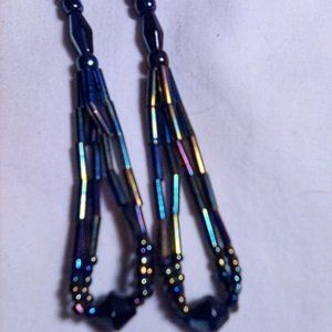 Hand Crafted  Long Dangly Colorful Earrings